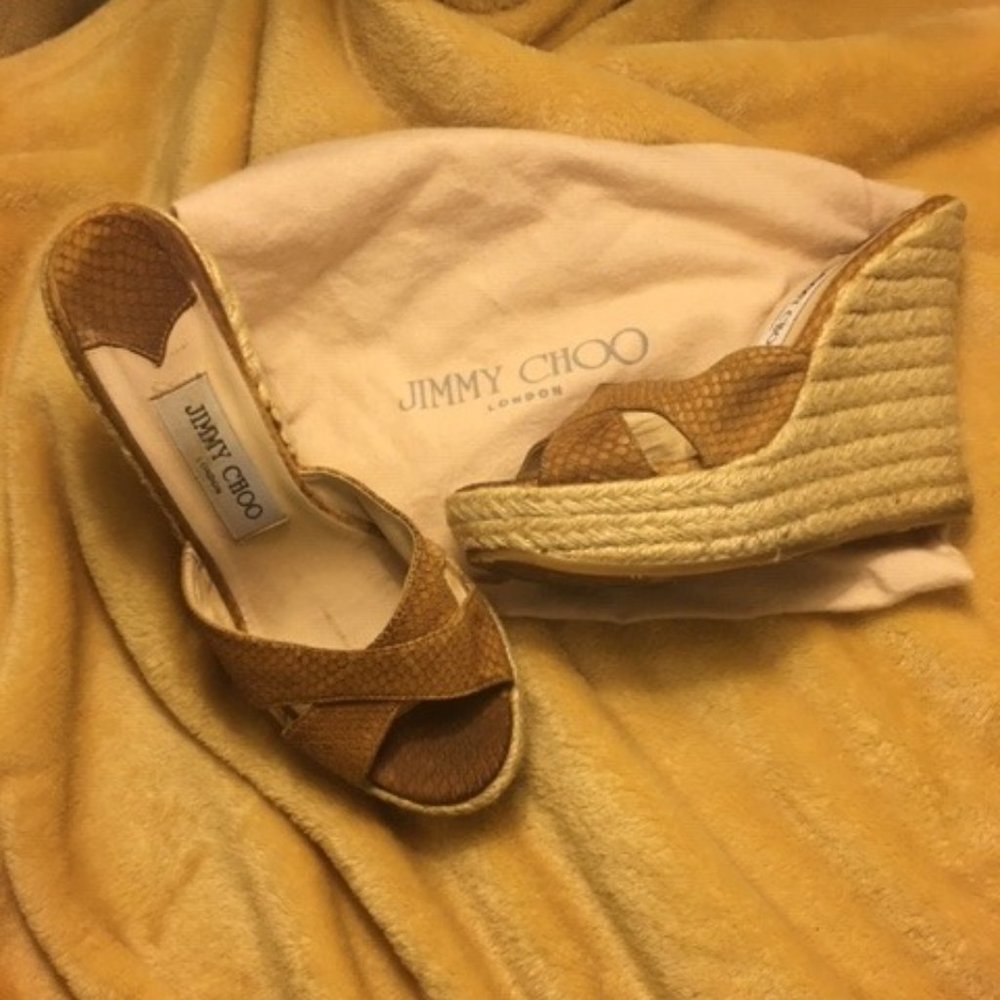 Jimmy Choo Leather Wedge